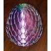 3D Printed Dragon Eggs with Dragon Inside, Articulated Crystal Dragon