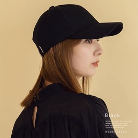 Vita Felice tgh-30067z Women's 100% Cotton Simple Cap, Black