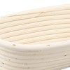 25cm Bread Proofing Basket Set Oval Natural Rattan Sourdough Proofing