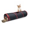 Sheldamy Cat Tunnel, 2-Way Collapsible Play Tunnel, Interactive Toy Maze