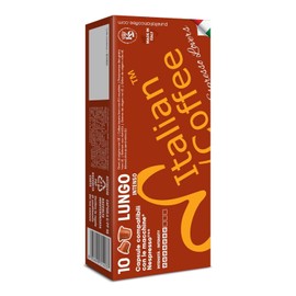 Italian Coffee for Espresso Lovers capsules compatible with Nespresso Original Line machines, Regular pods (100 Count (Pack of 1), Lungo Regular)