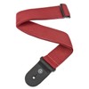 2 in. Polypropelyne Straps with Leather Ends, Red