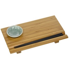 Joyce Chen 55-1106, Bamboo Sushi Board Set, 6-Inch by 10-1/2-Inch