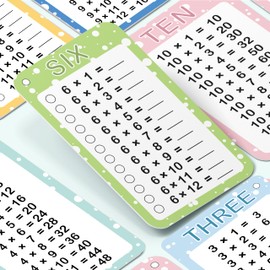 Slapaflife Multiplication Flash Cards 0-12, Times Table Flashcards,13 Pcs Flash Cards Multiplication with 2 Dry Erase Markers 2 Rings, 1st to 3rd Grades Multiplication Game