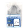 DOTZ Chrome Shower Curtain Rings, Double Hooks, Durable Stainless Steel,