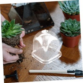 IWOWHERO 8pcs Transparent Plant Dome Greenhouse Covers for Freeze Protection Durable Planter Cover for Home Gardening Private Gardens Frost Guard for Plant Health and Growth