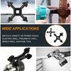 Rustark 2pcs 4 Way Chuck Key Wrench 4 in 1