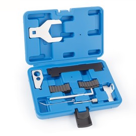 WAYCOJOY 9PCS Engine Camshaft Tensioning Alignment Locking Timing Tool Kit, with Water Pump Wrench, Compatible with Chevy Cruze Aveo Alfa Romeo Fiat Vauxhall Opel Saab 16V 1.4 1.6 1.8