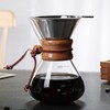 Pour Over Coffee Maker 400ml Double Layer Filter V Spout