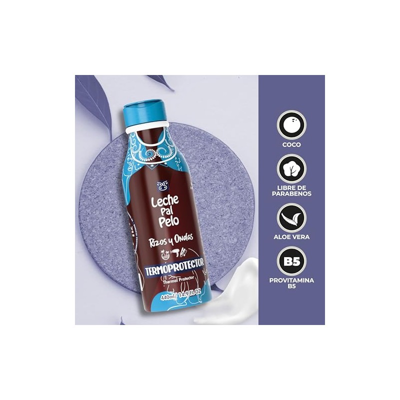 LECHE PAL PELO RIZOS Y ONDAS TERMOPROTECTOR 440ML/14.9OZ