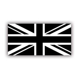 Darkside Ltd Black Jack Flag Sticker Decal - Weatherproof - union uk bw britain british - 10" x 5"