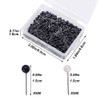 1000 Pieces Pins Set, 2 Colours Push Pins, Head Pins