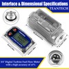 Turbine Flow Meter 3/4" inch Digital LCD Display with NPT