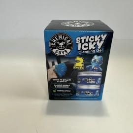 Chemical Guys Sticky Icky Cleaning Gel Green Apple Scent (2 Pack) New