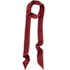 GUZOSJO Solid Color Long Neckerchief Pure Skinny Scarf Necktie Handbag