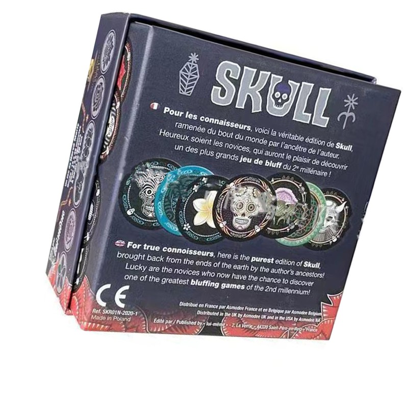 Skull Puzzle Board Game Strategy Waterproof Brain Teaser Puzzle Toy