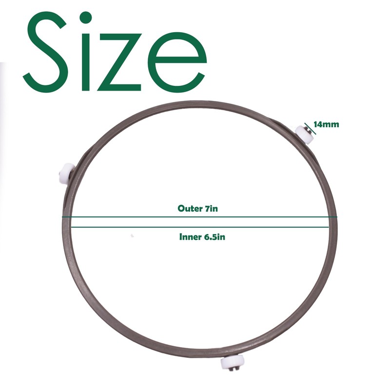 7 Inch Microwave Turntable Ring,Rotating Ring Roller,Glass Plate Tray Support