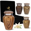 Wooden Print Keepsake Urns - Small Cremation Urns - Mini