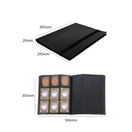 9 Pocket Trading Card Binder Holder, Card Binder for Game Cards Binder 9-Pocket, Sports Card Album with Card Sleeves, Basketball Card Sleeves Compatible with YuGiOh MTG Cards, Put Up To 360 Cards