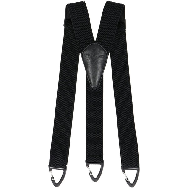 Decalen Men's Suspenders with Extra Strong Triangular Anti-Slip Buckle, Y-Shape,