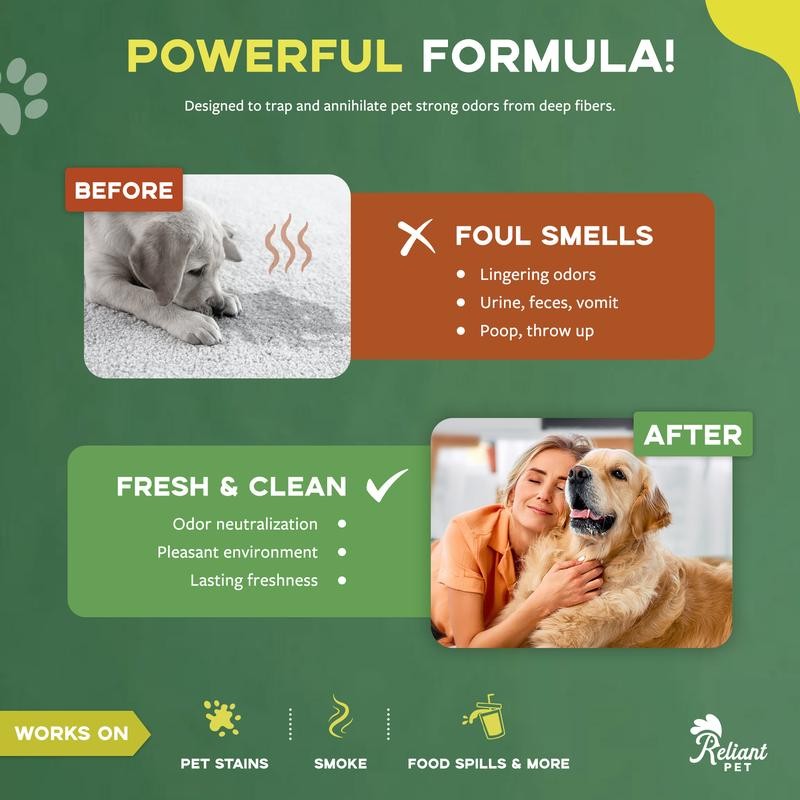 Reliant Pet Carpet Deodorizer Powder 24oz - Made in USA