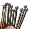 JINGLING Diamond Grinding Bits 5mm 3/16" Round Ball Tipped Burrs
