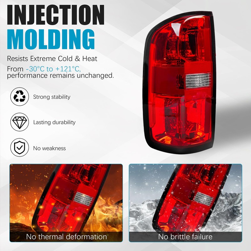 YESENTECH Tail Light Assembly Fits for Chevy Colorado 15-22, Halogen