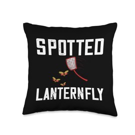 Spotted Lanternfly Trap Insect Spray Lantern Fly Throw Pillow