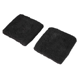 Universal Black Reservoir Tank Cover Sock -Retardant Material Engine Protection for All Cars (Black RACING pair)