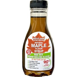 BetterTaste Natural Maple Flavored Allulose Syrup, 11.75-Ounce Bottle, Zero Calorie Sugar Substitute, Non GMO, Non-Erythritol, Gluten Free & Vegan Liquid Sweetener