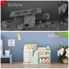 Marbrasse Desk Organiser,360-Degree Rotating Pen Holder,Desk Organisers Accessories with 5