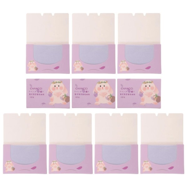 None 10 Boxes Oil Blotting Paper Makeup Sheets for Face
