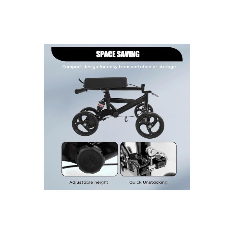 LCJ Adult Knee Scooter for Foot Surgery - Off Road