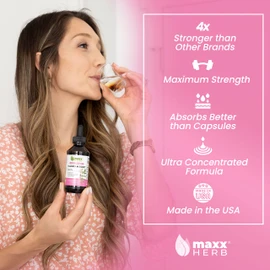 Maxx Herb Valerian Root Extract - Max Strength, Liquid Valerian Root Absorbs Better Than Capsules, for Relaxation and Restful Sleep, Alcohol-Free - 4 Oz Bottle (60 Servings)