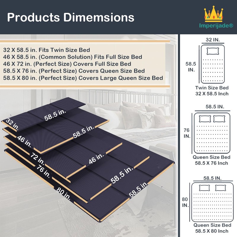 Imperijade® Full (46x 72'') Bunkie Board | Box Spring Alternative