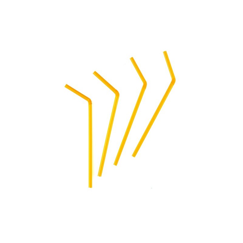 Flexible Plastic Drinking Straws | 50ct (Neon Assortment)