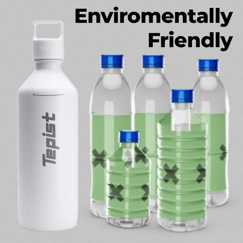 Tepist ThirtyO 30oz Stainless Steel Bottle Compatible with Sodastream Machines