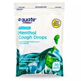 Equate Sore Throat and Cough Relief (Choose Your Flavor And Size) - Sugar-Free Menthol  70 Count