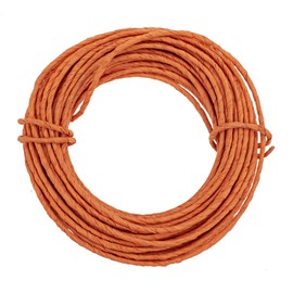 GLOREX 6 1280 232 Paper Wire, 2 mm, Length 10 m, Orange, for Crafts and Binding Arrangements and Wreaths