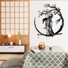 Samurai Sakura Metal Wall Art, Japanese Metal Wall Art Decor,