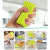 Green Clean Duster Sponge 1 Pack, Reusable Dusters for Blinds,