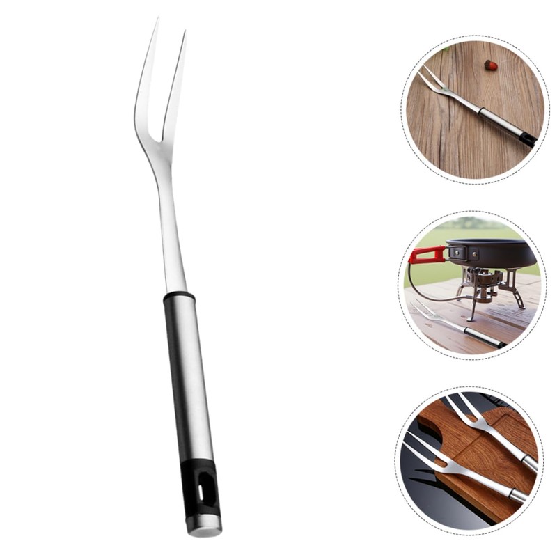 SUPVOX Cooking Utensils Set BBQ Forks Roasting Forks Stainless Steel