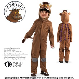 KarnevalsTeufel.de Magic Light Pictures Ltd. The Gruffalo Costume Monster Monster 1-Piece Suit with Hood (104)