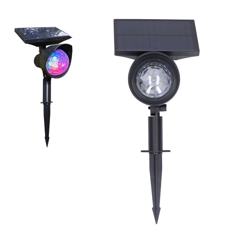 Solar Spot Light 2 in 1 Outdoor Waterproof RGB Rotating