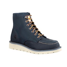 Carhartt Women's 6" Moc Toe Wedge Boot, Navy - 8
