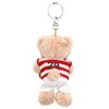 Niki Love Bear/Rugby Keychain 3.9 inches (10 cm) for Kids,
