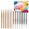 Crochet Set Sweater Needle Plastic Handle Fine Lace Knitting Carbonized