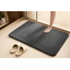 2 Pack Coffee Color Cotton Bathroom Floor Mat Soft Absorbent