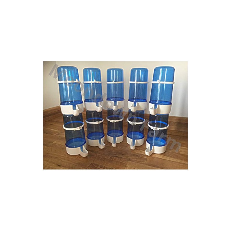 Moondown Farm 10 x 400cc Blue Anti Algae Drinker Cage