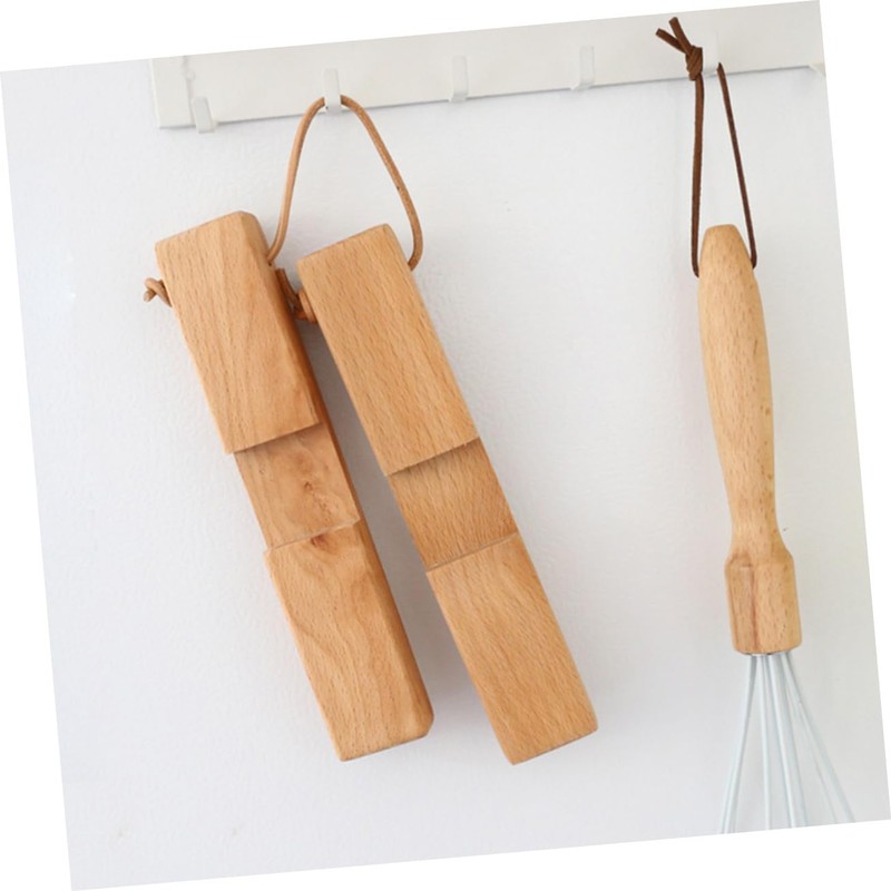CIYODO Wooden Pot Stand Trivet Heat Resistant Wooden Mat for